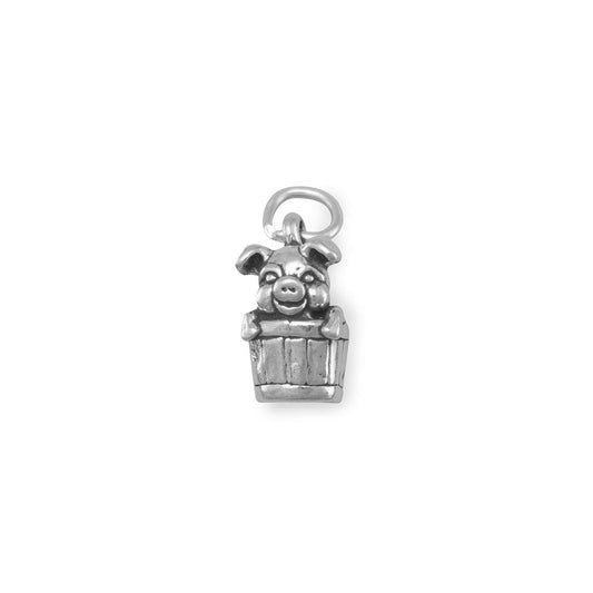 Pig in Bucket Charm freeshipping - Higher Class Elegance
