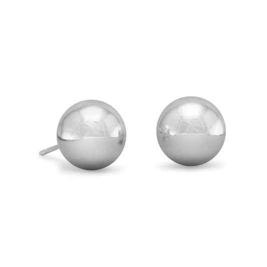 10mm Ball Stud Earrings freeshipping - Higher Class Elegance