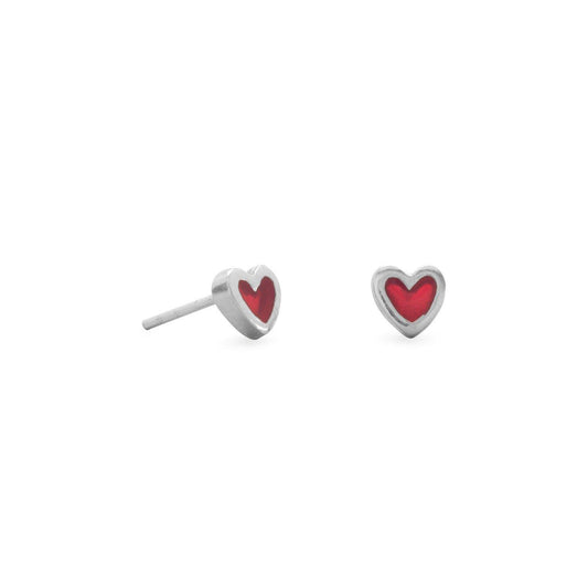 Red Heart Stud Earrings freeshipping - Higher Class Elegance