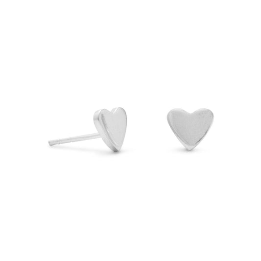 Polished Heart Stud Earrings freeshipping - Higher Class Elegance