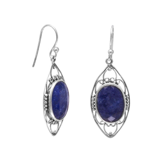Polished Corundum French Wire Earrings freeshipping - Higher Class Elegance
