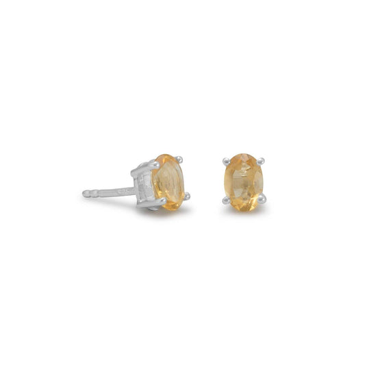 Oval Citrine Earrings freeshipping - Higher Class Elegance