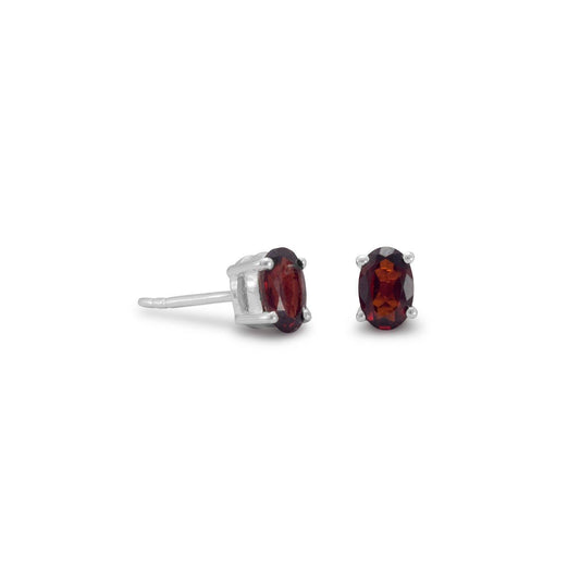 Oval Garnet Earrings freeshipping - Higher Class Elegance