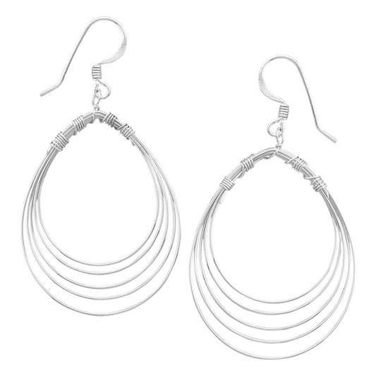 Pear Shape Wire Earrings freeshipping - Higher Class Elegance