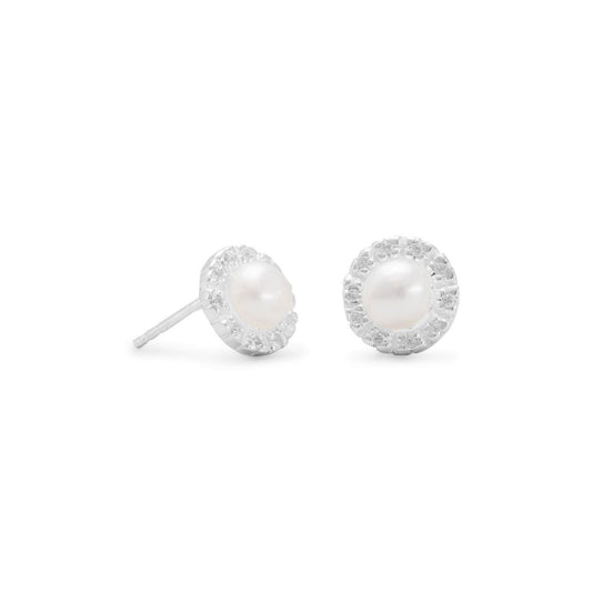 Cultured Freshwater and CZ Earrings freeshipping - Higher Class Elegance