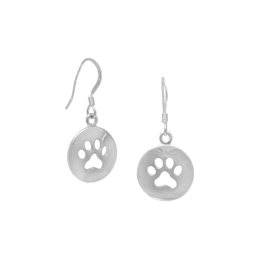 Cut Out Paw Print Earrings freeshipping - Higher Class Elegance