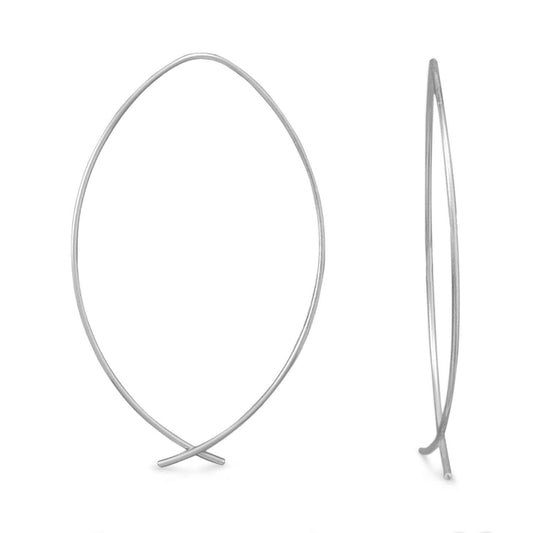 Marquise Wire Earrings freeshipping - Higher Class Elegance