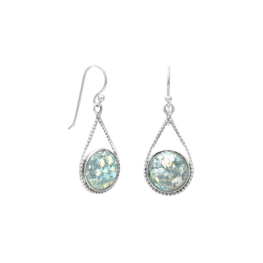 Roman Glass Drop Earrings freeshipping - Higher Class Elegance