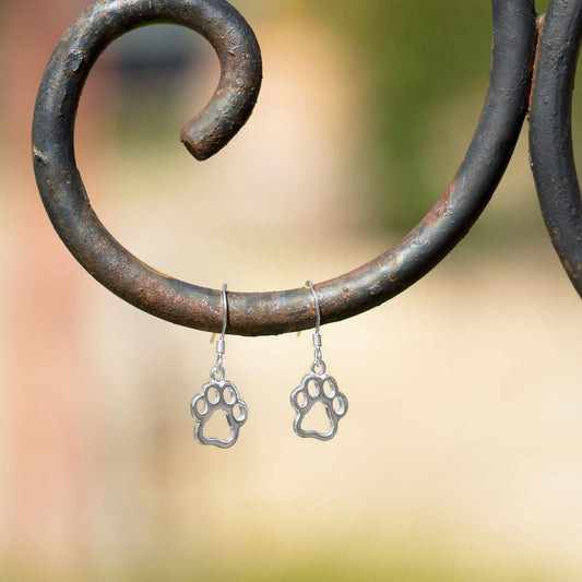 Cut Out Paw Print Earrings freeshipping - Higher Class Elegance