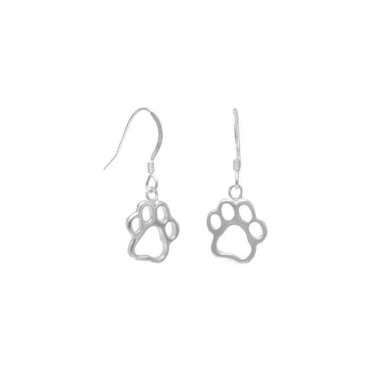 Cut Out Paw Print Earrings freeshipping - Higher Class Elegance