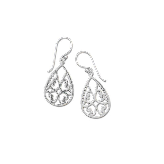 Ornate Cut Out Design Earrings freeshipping - Higher Class Elegance