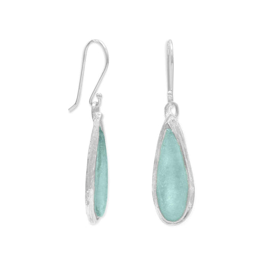 Ancient Roman Glass Pear Drop Earrings freeshipping - Higher Class Elegance