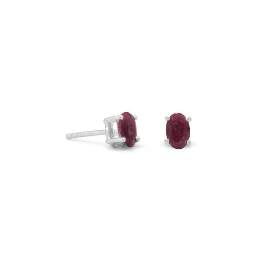 Faceted Oval Corundum Earrings freeshipping - Higher Class Elegance