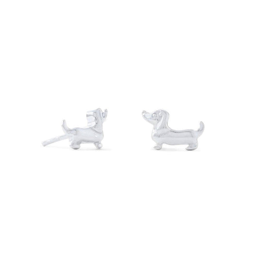 Cute Shiny Dachshund Stud Earrings freeshipping - Higher Class Elegance