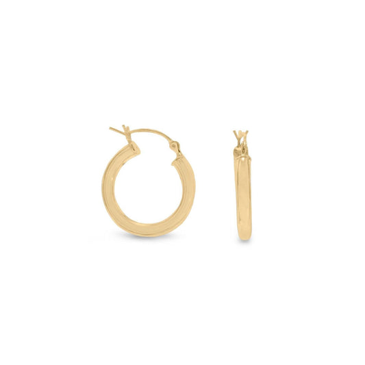 3mm x 20 mm Gold Plated Click Hoop freeshipping - Higher Class Elegance