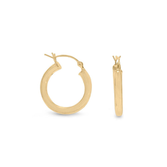3mm x 22mm Gold Plated Click Hoop freeshipping - Higher Class Elegance