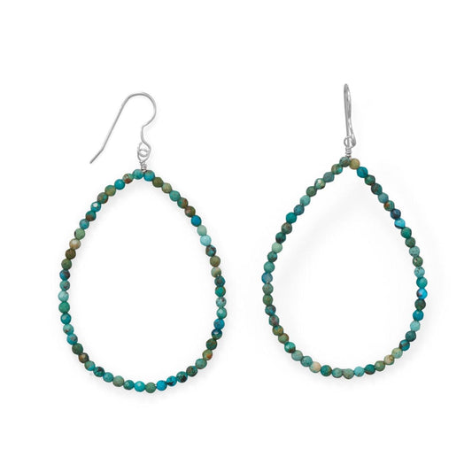 Ooh La La! Natural Turquoise Statement Earrings freeshipping - Higher Class Elegance