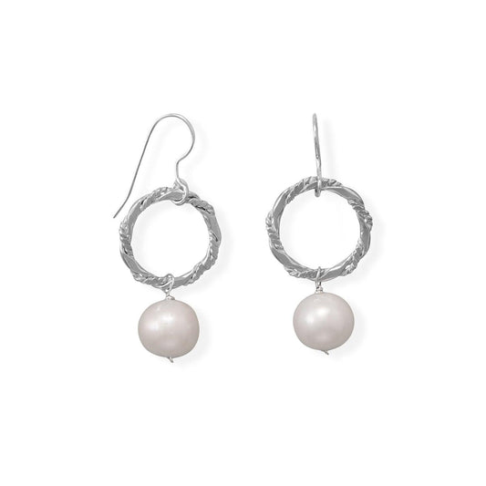 Strike A Pose! Cultured Freshwater Pearl Earrings freeshipping - Higher Class Elegance