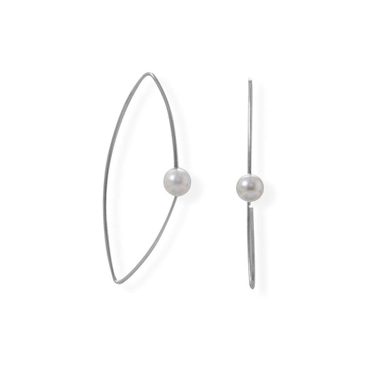 Imitation Pearl Illusion Wire Earring freeshipping - Higher Class Elegance