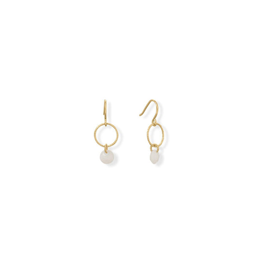 A Kiss of Cute! Rainbow Moonstone Charm Earrings freeshipping - Higher Class Elegance