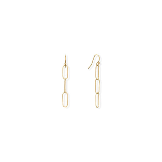 14/20 Gold Filled Paperclip French Wire Earrings freeshipping - Higher Class Elegance