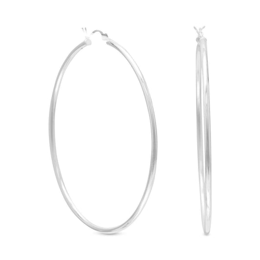 2mm x 60mm Hoop Earrings with Click freeshipping - Higher Class Elegance