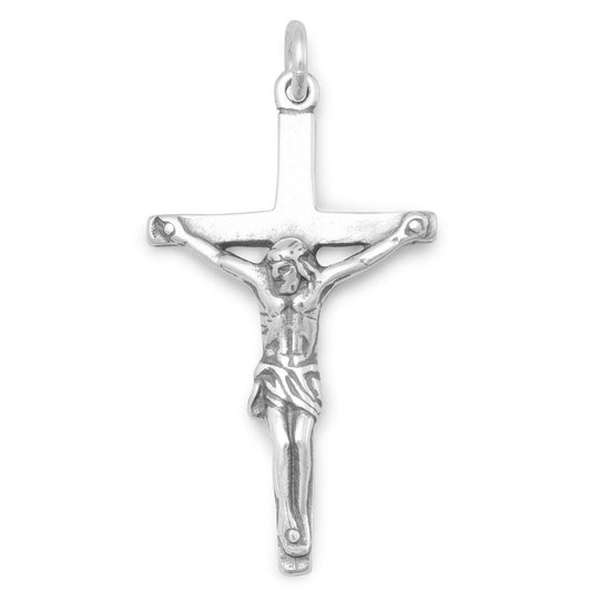Oxidized Crucifix Pendant freeshipping - Higher Class Elegance