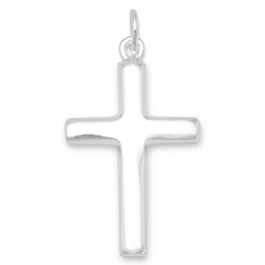 Plain Polished Cross Pendant freeshipping - Higher Class Elegance
