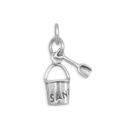 SAND Pail with Shovel Charm freeshipping - Higher Class Elegance