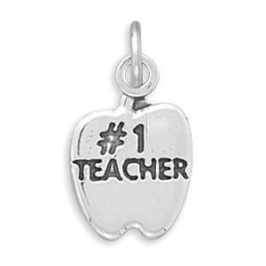#1 TEACHER in Apple Charm freeshipping - Higher Class Elegance
