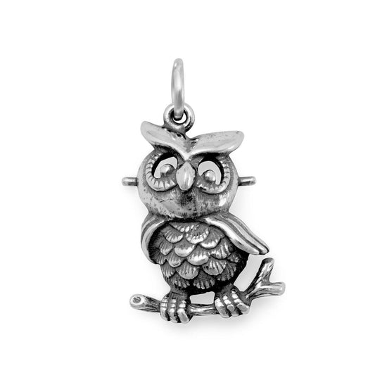 "So HOOTiful!" Oxidized Owl Charm freeshipping - Higher Class Elegance