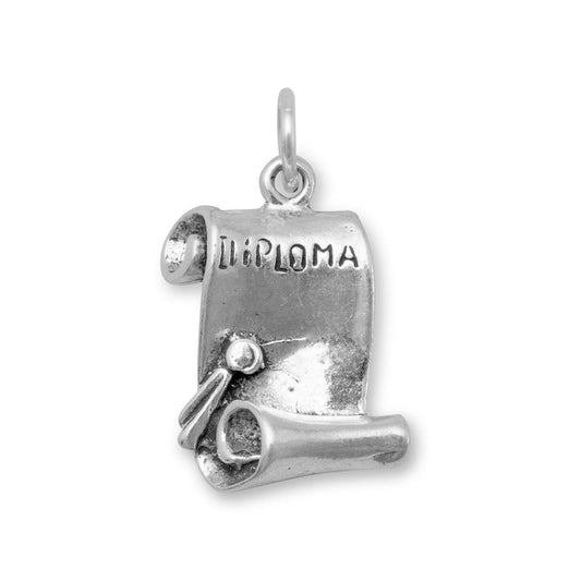 Scrolled Diploma Charm freeshipping - Higher Class Elegance