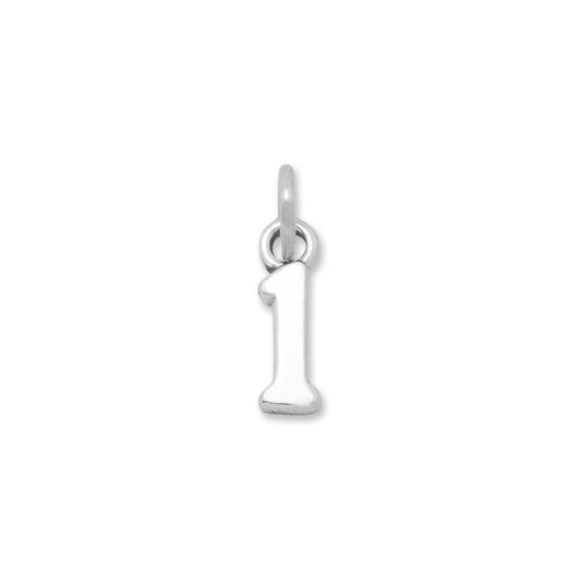 Oxidized "1" Charm freeshipping - Higher Class Elegance