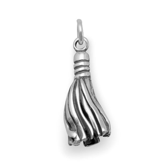 Oxidized Graduation Tassel Charm freeshipping - Higher Class Elegance