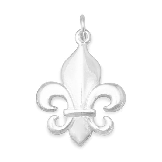 Polished Fleur de Lis Charm freeshipping - Higher Class Elegance