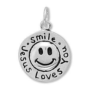 Smile Jesus Loves You Charm freeshipping - Higher Class Elegance