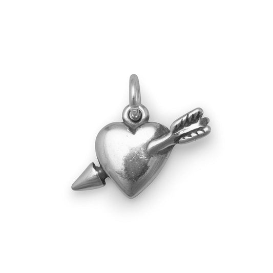 Heart with Arrow Charm freeshipping - Higher Class Elegance