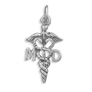 Medical Doctor Caduceus Charm freeshipping - Higher Class Elegance