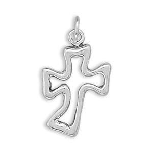 Cut Out Curved Cross Charm freeshipping - Higher Class Elegance