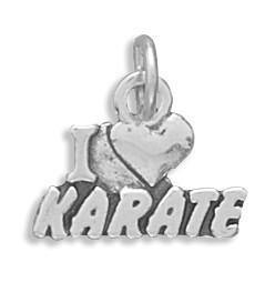 I Love Karate Charm freeshipping - Higher Class Elegance