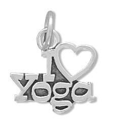 I Love Yoga Charm freeshipping - Higher Class Elegance