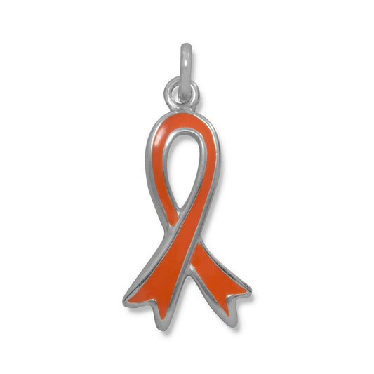 Orange Awareness Ribbon Charm freeshipping - Higher Class Elegance