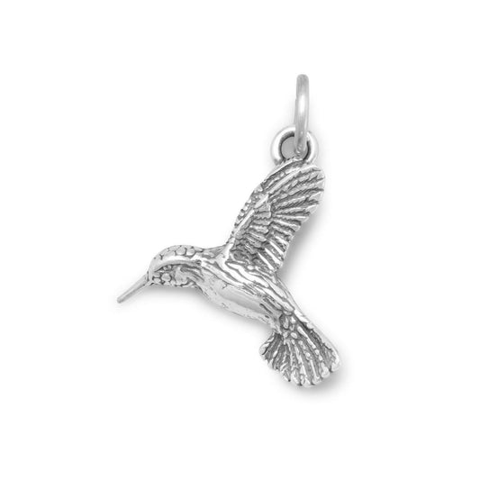 Oxidized Hummingbird Charm freeshipping - Higher Class Elegance