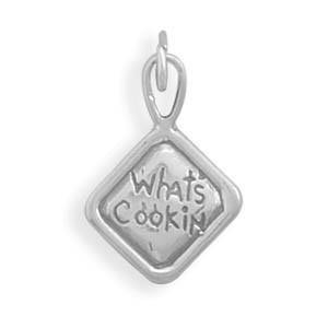 Oxidized "What's Cookin" Charm freeshipping - Higher Class Elegance