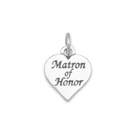Oxidized Matron of Honor Charm freeshipping - Higher Class Elegance