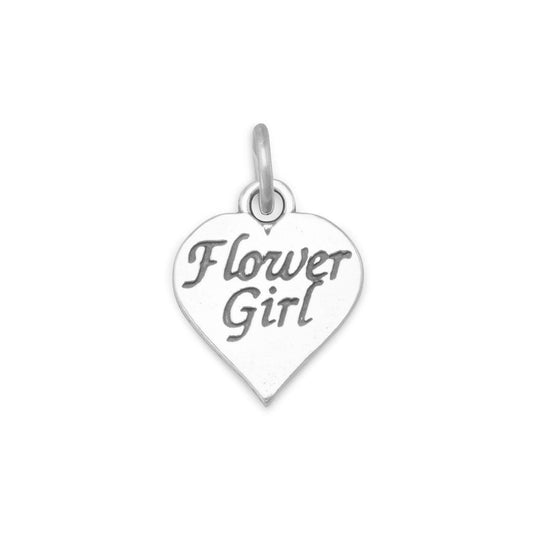 Oxidized Flower Girl Charm freeshipping - Higher Class Elegance