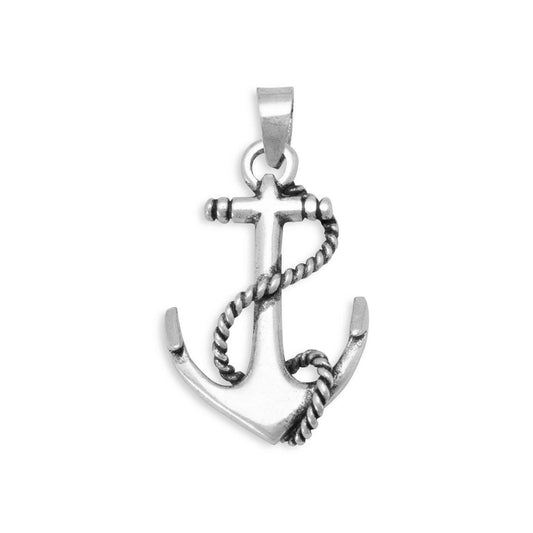 Oxidized Anchor Pendant freeshipping - Higher Class Elegance