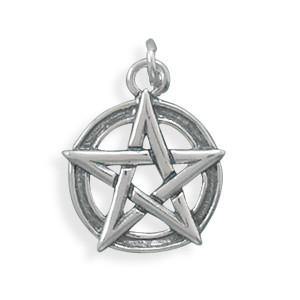 Oxidized Pentagram Charm freeshipping - Higher Class Elegance