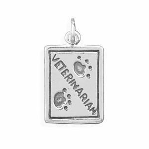 Oxidized Veterinarian Charm freeshipping - Higher Class Elegance