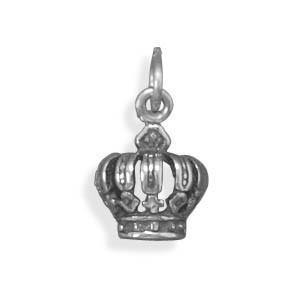 Oxidized Crown Charm freeshipping - Higher Class Elegance